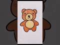 🥰CUTE  🧸TEDDY🧸 BEAR 🐻 #easydrawing #drawingtutorial #drawingforeveryone #short