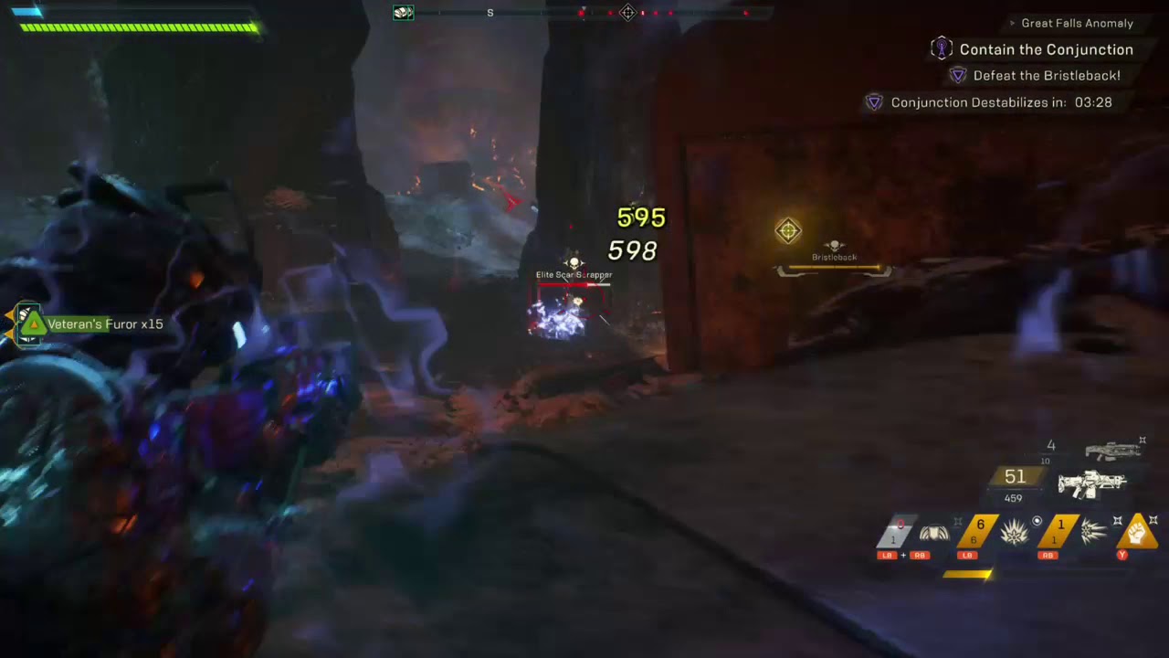 I'm ALMOST able to kill the Bristleback (Anthem). This fights ending made me mad.