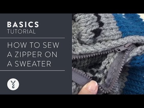 Video: How To Sew A Zipper Into A Knitted Sweater