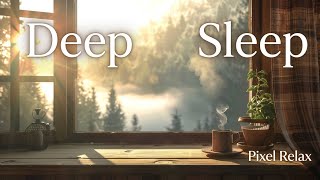 Pixel Relax — Rainy Day Escape 🍃 4K Cozy Cabin Ambience & Nature Sounds for Sleep/Study screenshot 1
