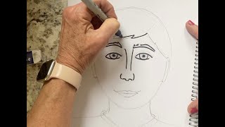 Drawing a face/Using proportion