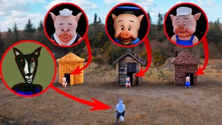 現実世界に現れた三匹の子ブタとオオカミをドローンが捉えた！| Anglikosikアングリコシク screenshot 3