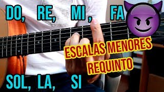 Video thumbnail of "Todas las escalas MENORES para el Requinto - TUTORIAL"