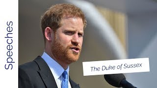 The Duke of Sussex's speech at The Prince of Wales's 70th Birthday Patronage Celebration