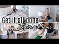 GET IT ALL DONE CLEAN WITH ME // CLEANING MOTIVATION // Katie Sarah
