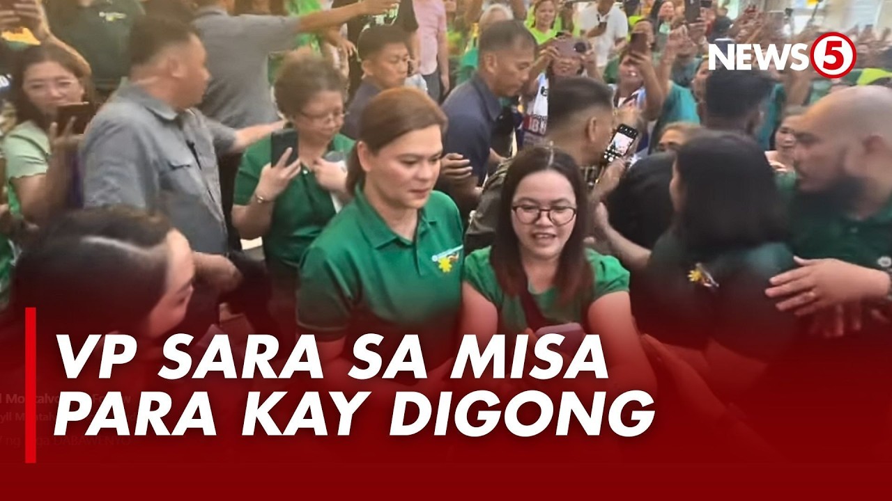 VP Sara, dumalo sa misa para sa anibersaryo ng pag-aresto kay ex-pres. Duterte sa Davao City