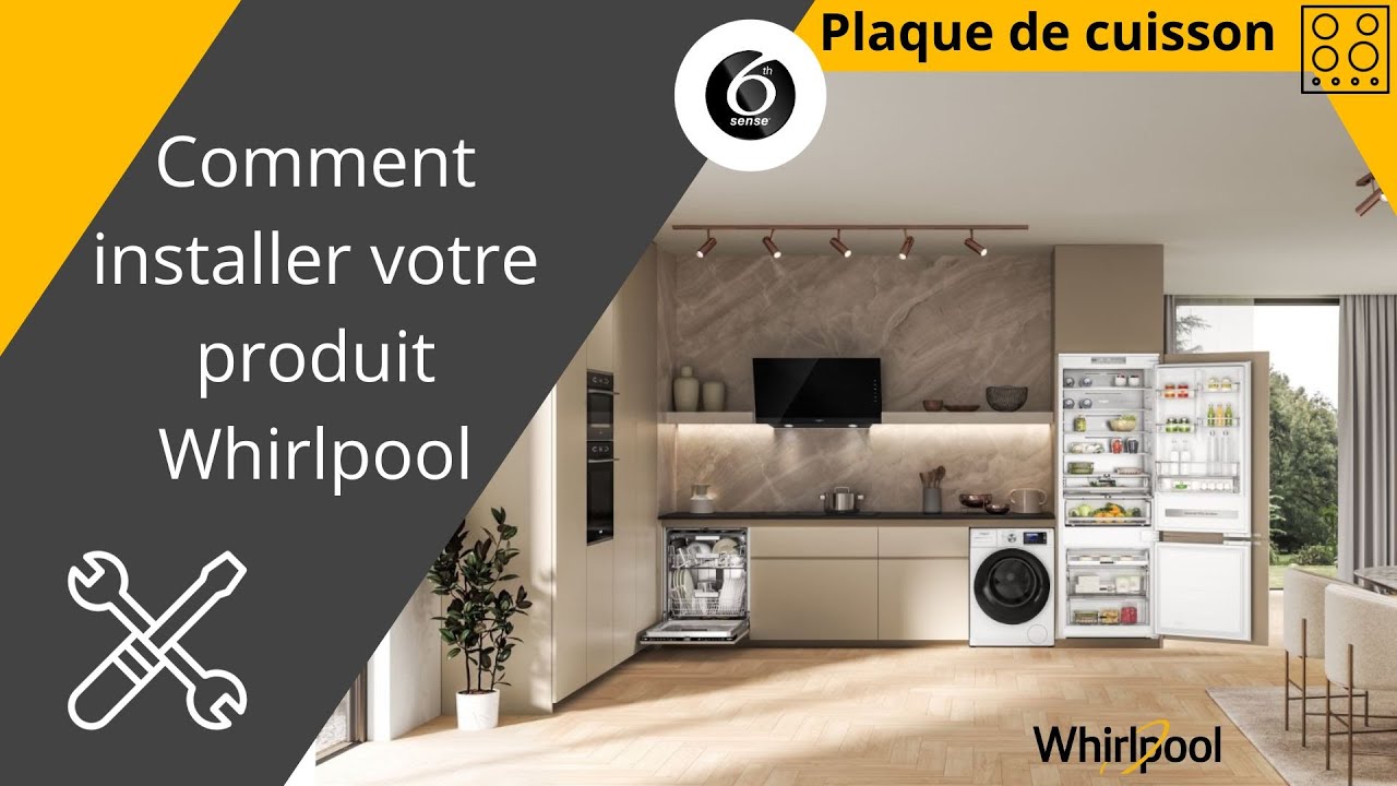 Comment installer ma plaque gaz verre Whirlpool.