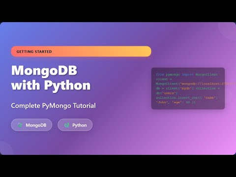 MongoDB and Python Tutorial for Beginners: Getting Started with PyMongo