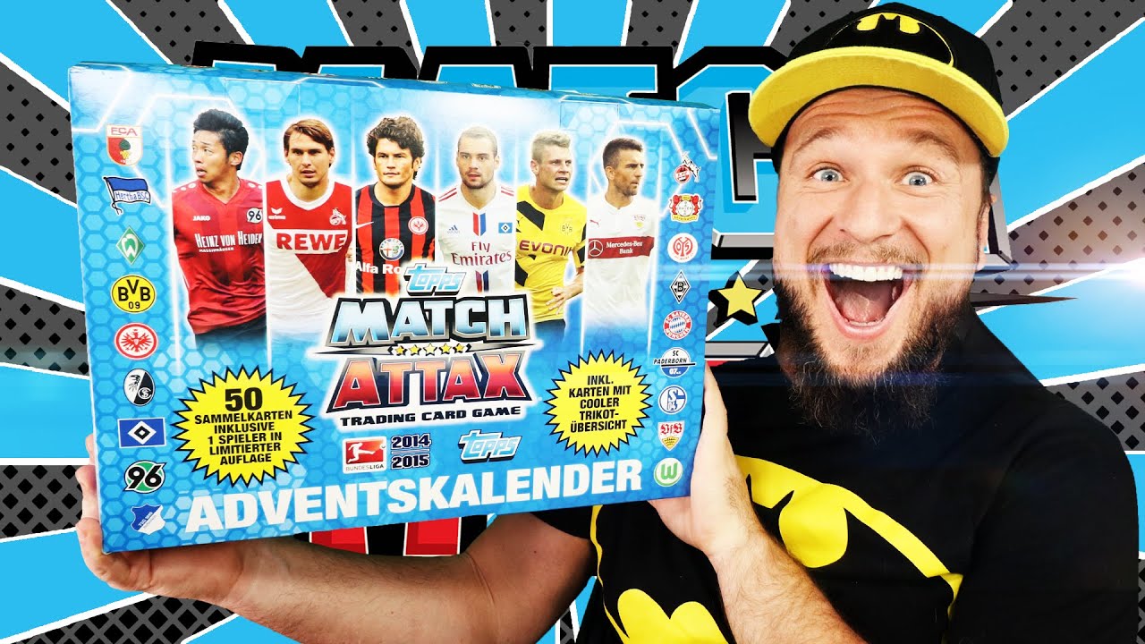 MATCH ATTAX ADVENTSKALENDER 2014/2015 Unboxing DEUTSCH YouTube