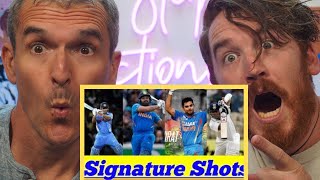 10 Best Signature Shots ft. Indian Players || Trademark Shots of Indian Cricketers | REACTION!!