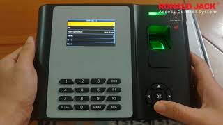 Sửa thông tin nhân viên trên máy chấm công Ronald Jack X958A screenshot 5
