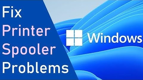 FIX Printer Spooler Problems