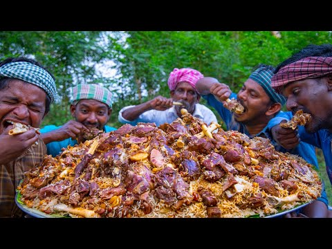 PESHAWARI CHAWAL | Pakistan Special Golden Pulao Recipe Cooking in Indian Village | Mutton Recipes