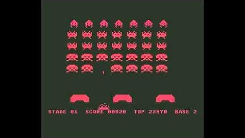 SPACE INVADERS C64 2000 COMMODORE 64 NOSTALGIA CLASSIC RETRO VIDEO GAME