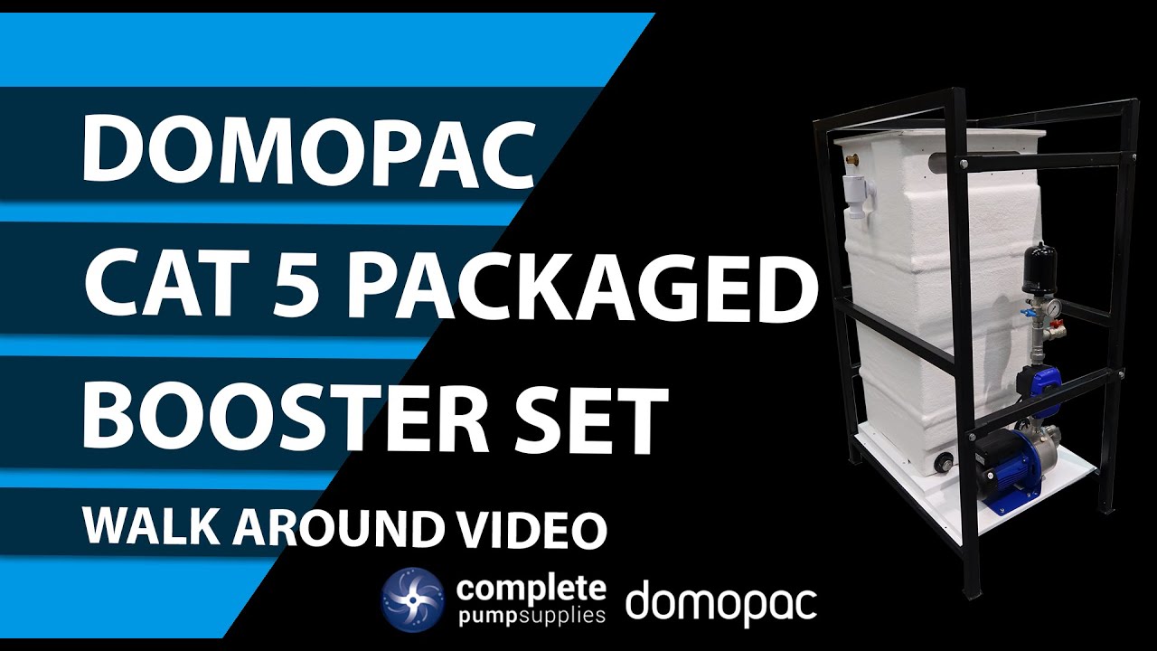Domopac Portable CAT 5 Packaged Booster Set & Tank