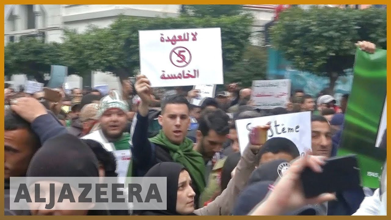 🇩🇿 تصاعد الاحتجاجات في الجزائر مع إصرار بوتفليقة على ولاية خامسة | الجزيرة الإنجليزية