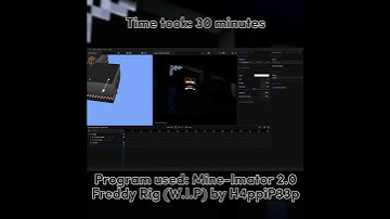 Freddy Wallpaper Timelapse #shorts #mineimator #fivenightsatfreddy #minecraft #timelapse