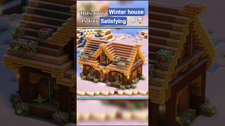 Ultimate Cozy Winter House ❄️🏡 #minecraft #shorts