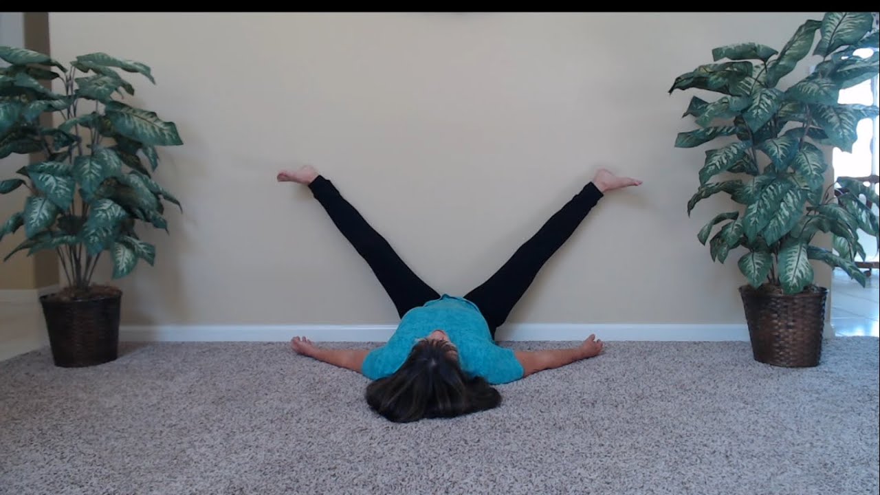 Legs Up The Wall Restorative Yoga Stretches Youtube