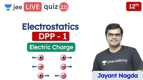JEE: Electrostatics DPP 1 | Electric Charge | Class 12 | Unacademy JEE | JEE Physics | Jayant Sir