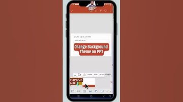 How to Change the Background Theme in PPT #shorts