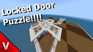 Puzzle locked Minecraft door tutorial.
