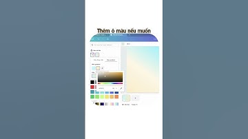 Tính năng tạo bảng màu Gradient trên Canva