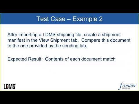 LDMS End User Validation and Audit Preparedness