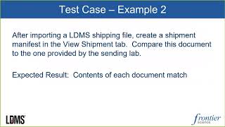 LDMS End User Validation and Audit Preparedness