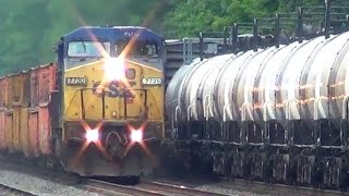 CSX Tie Train Racing CSX Freight Train