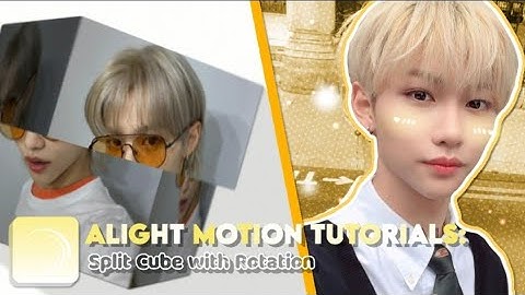 Split cube with Rotation transition on alight motion | alight motion tutorials