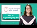 What is a Programming Language in 60 seconds!