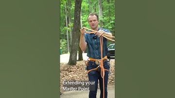 Extend the Masterpoint with a Munter Hitch and BHK #climbing #rope #rockclimbing