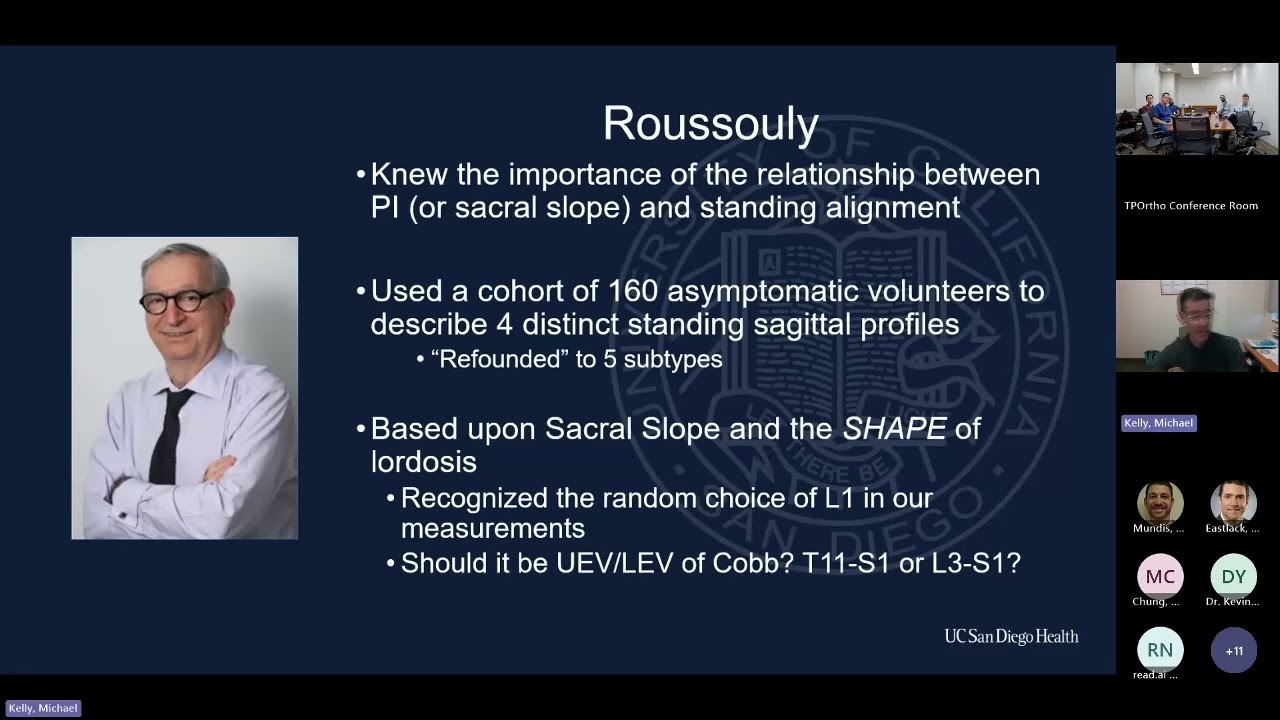 Concepts in Sagittal Spinal Alignment : Michael Kelly, MD