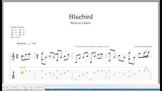 Bluebird - Naruto OP3 (Nathan Fingerstyle) Fingerstyle Guitar [Tab GTP5]