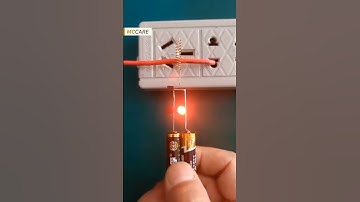 Chỉ cần 2 cục pin đã Sáng tạo ra máy dò điện #shorts
