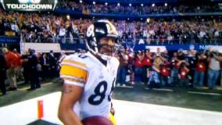 Hines Ward Touchdown catch SuperBowl XLV 45 GB PIT
