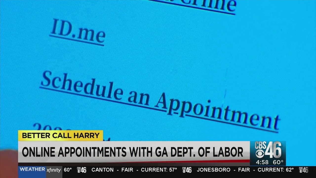 Securing an online appointment with Ga. Dept. of Labor YouTube