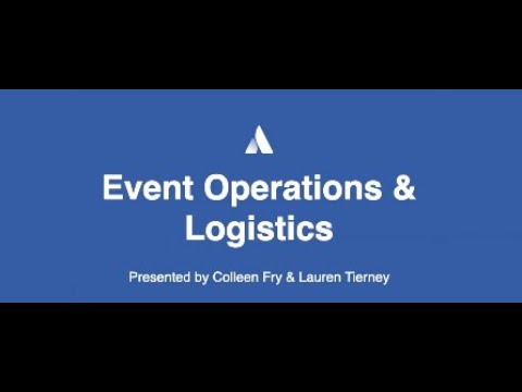 Video: Hvad er logistik i et arrangement?
