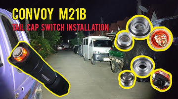 Changing Tail Cap Switch | CONVOY M21B || #hunting #tacticalflashlight #convoy #flashlight
