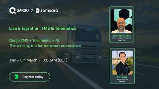 TMS + Telematics + AI: The Winning Trio for Transport Automation | Samsara x Qargo TMS screenshot 1