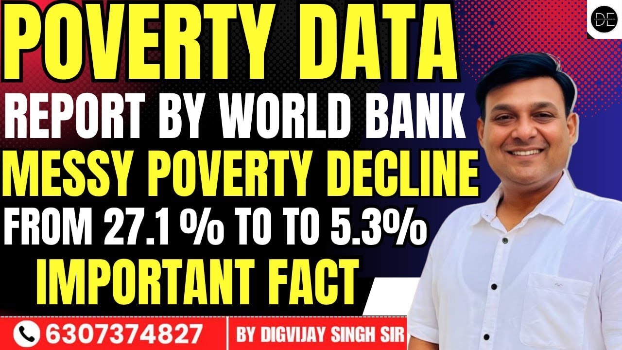 World Bank Data :Massive Poverty Decline in India || Poverty ratio decline 27% to 5 % |