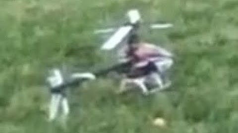 First flight = first crash, RC helicopter - Blade 450 3D