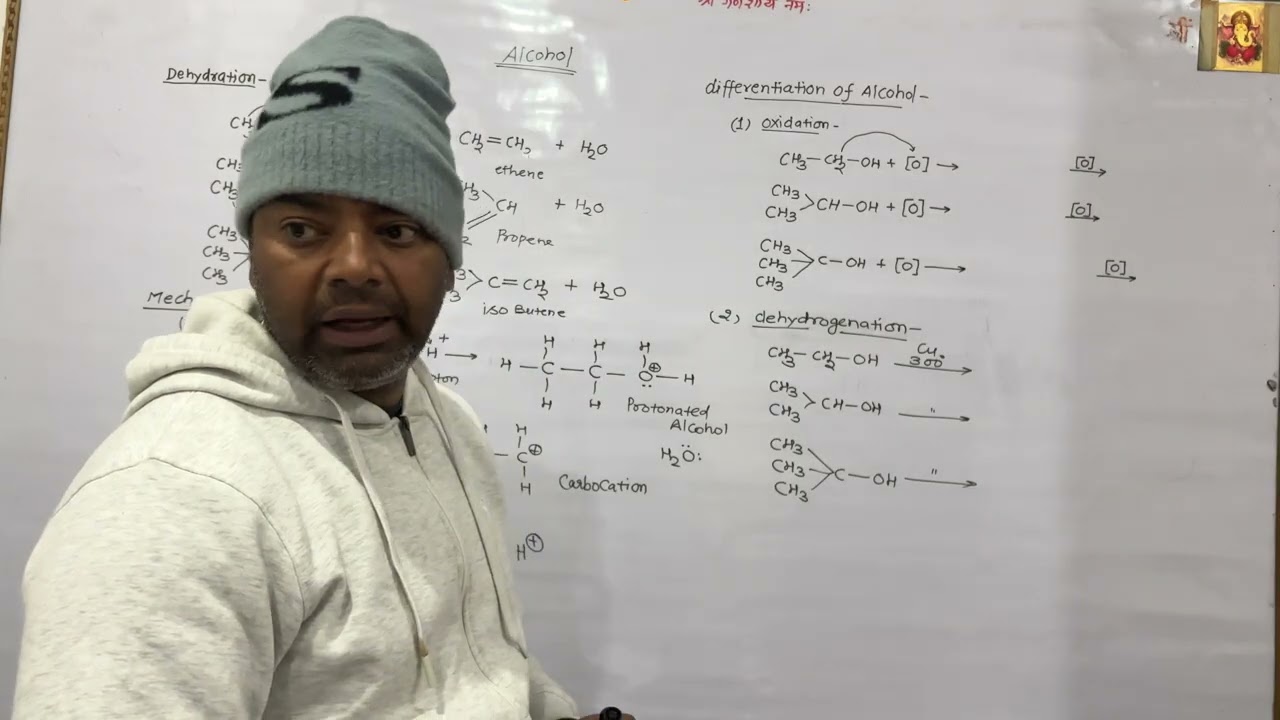 Dehydration and differentiation method of alcohol/Amit Sir, class 12th MP board/chapter 7-part2