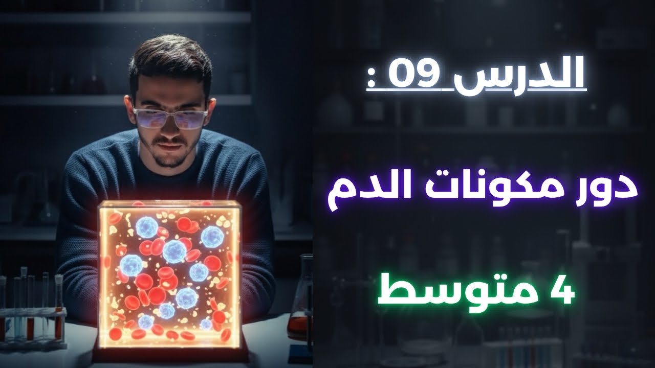 الدرس 09 : دور مكونات الدم سنة رابعة متوسط 😍