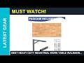Best Heavy Duty Industrial Work Table WALMANN Space Saving Wall Mounted Folding