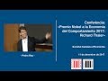 Conferència: «Premio Nobel a la Economía del Comportamiento 2017: Richard Thaler»
