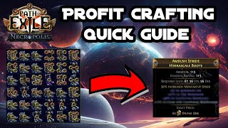 Crafting fractured boots for profit - Quick guide | Poe 3.24 Necropolis League