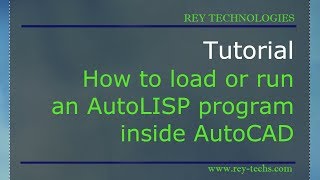 How to load or run an AutoLISP program inside AutoCAD screenshot 1