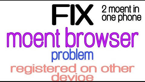 How to fix problems mcent registered on other dèvice/How to download dual mcent in one smartphone